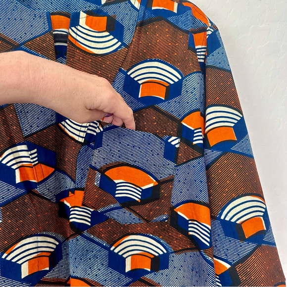 Unbranded custom African fabric print top ptp 22.5” - Picture 5 of 6